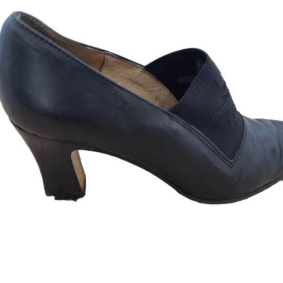 ⭐vintage black leather french shoes size 5 ⭐ - Picture 3 of 10